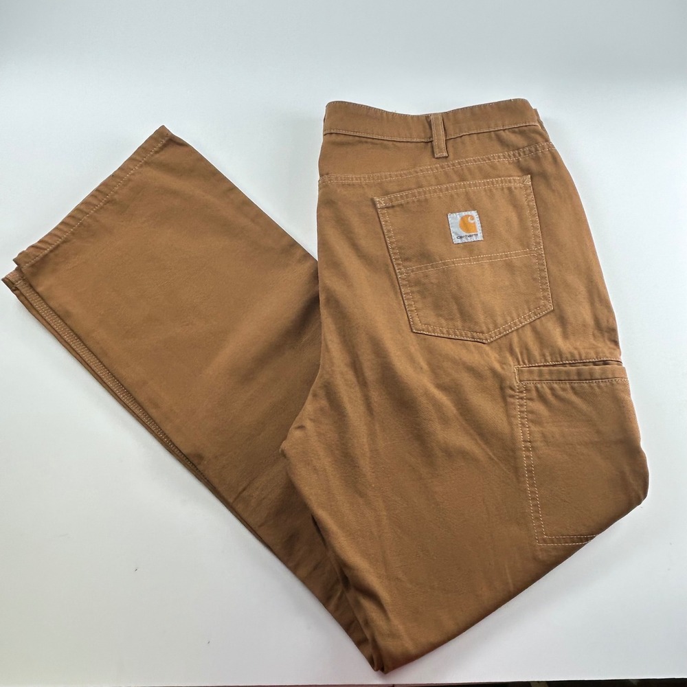 Carhartt WMNS 18W Brown Pima Cotton Nylon Work Carpenter Pants Reg Sample